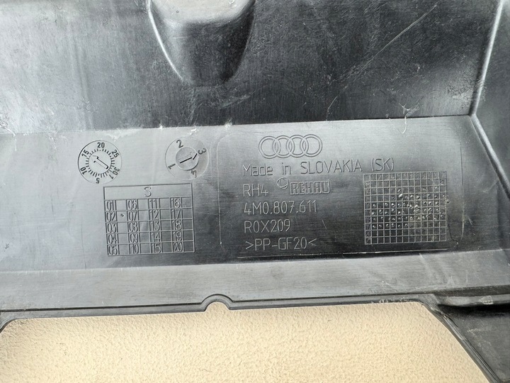 фото №14, Audi q7 2 ii 4m 15-19r плита захист бампера перед 4m0807611