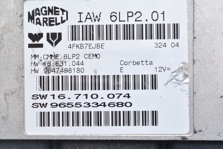 фото №3, Комп'ютер citroen c4 1.4 iaw6lp2.01 9647498180