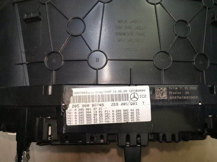 фото №5, Спідометр  прилади mercedes w205 a2059008745