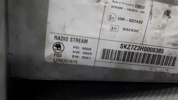 фото №9, 1z0035161c радио skoda octavia 2004-2007