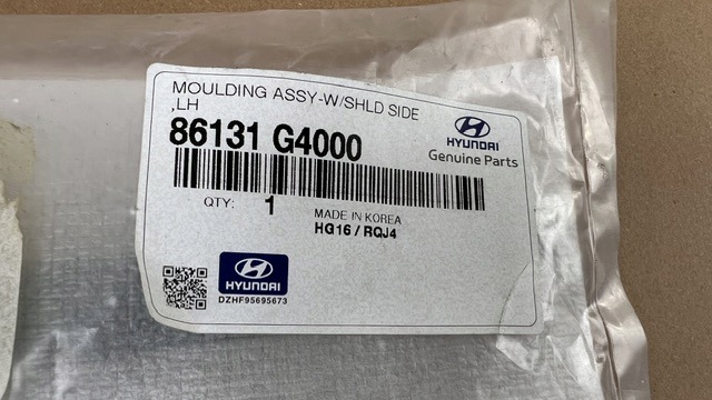 фото №11, Hyundai i30 iii молдинг правая стёкла передний правое перед 86131-g4000 новая!!