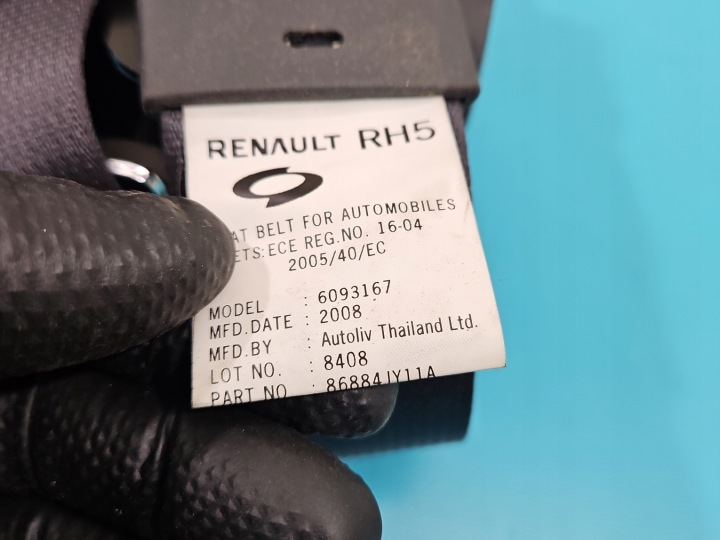 фото №8, Pas безпеки перед праве пасажира renault koleos 86884jy11a, 6093167