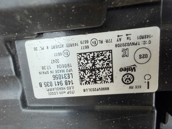 фото №14, Vw id7 id.7 повний led iq фара ліва org eu 14b941035b