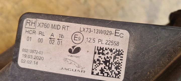 фото №10, Фара праві лівий повний led jaguar xe