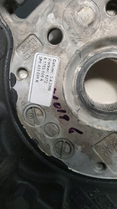 фото №9, Seat leon ii руль 5p0419091k кожа чёрная