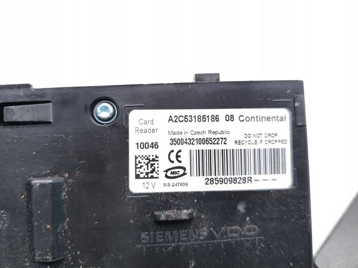 фото №7, Renault laguna считыватель карт зажигания з карта ключа 2010 купе 2/3dr