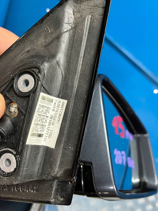 фото №5, Mercedes w207 праві дзеркало 15 pin uk 755