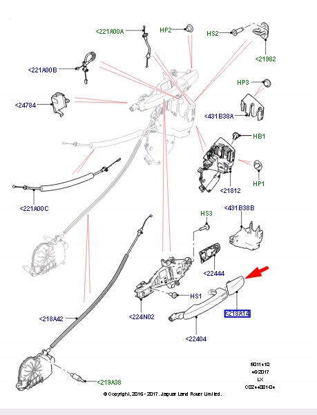 фото №9, Накладка na klamkę передних дверь land rover discovery sport l550 lr025406