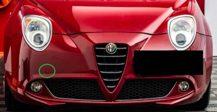 фото №11, Alfa romeo mito 2008-2013 заглушка фаркоп перед оригінал