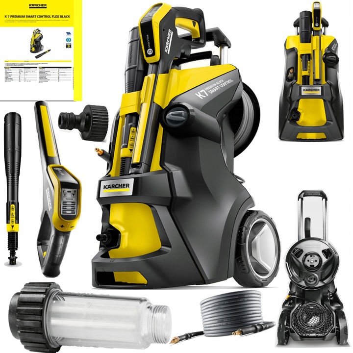 MYJKA CIŚNIENIOWA KARCHER K 7 PREMIUM FLEX NEW 2024 КОМПЛЕКТ МАКСИМАЛЬНИЙ КОМПЛЕКТ PRO АЛЮМІНІЄВИЙ