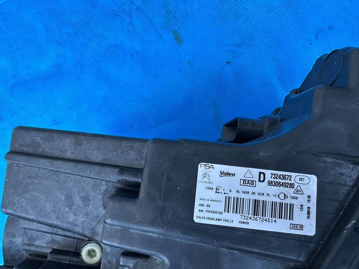 фото №12, Citroen c4 лампа правая led vision правые 9830649280