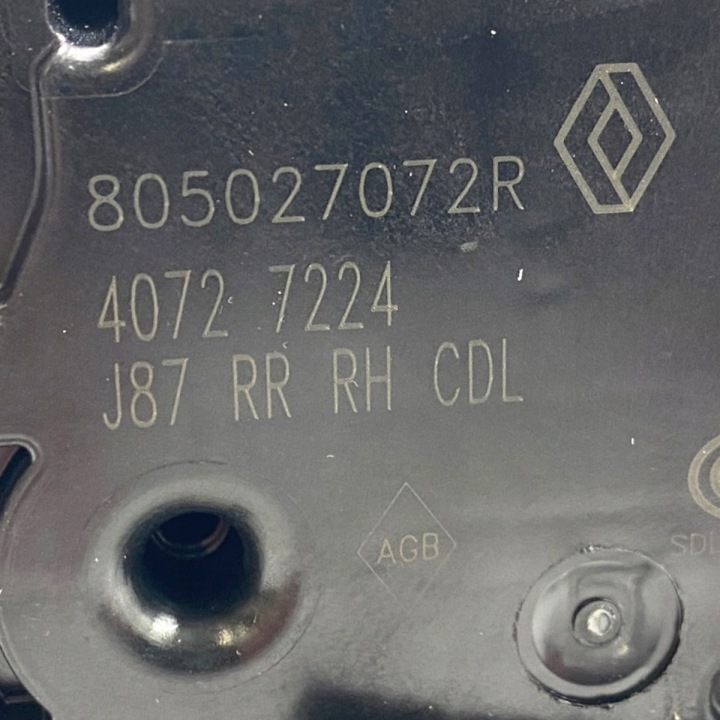 фото №13, Новый oem номер замок дверь правая зад 4 pin renault captur i 805027072r