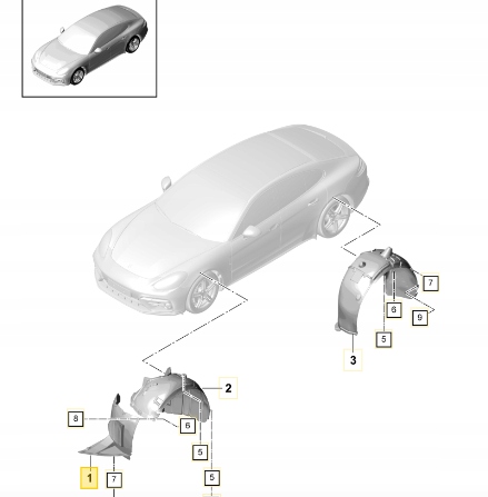 фото №6, Porsche panamera 971 2019 перед сторона ліва спойлери