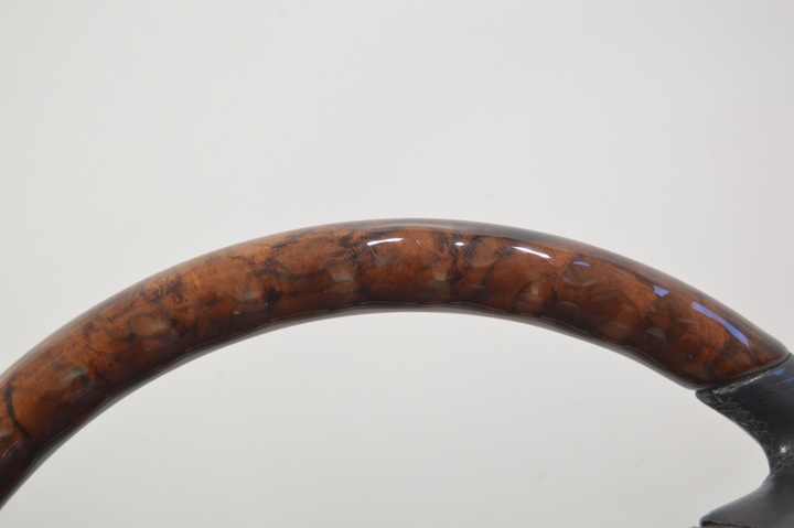 фото №12, Руль кожа дерево mercedes w140 c140 s класс рестайлинг графитовая серый