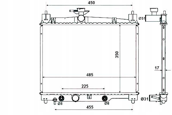 фото №2, Радиаторов toyota yaris 1,0 1,3 99- nrf