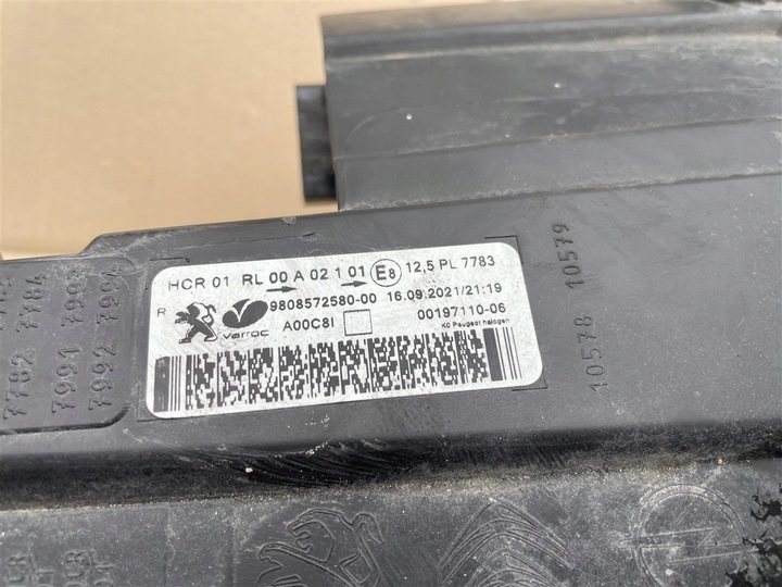 фото №16, Лампа правые перед правая передняя 9808572580 peugeot expert 3 iii jumpy