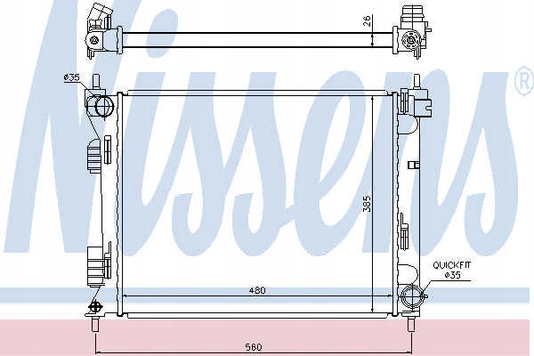фото №15, Радиатор двигателя hyundai accent 11-, i20 09-, kia
