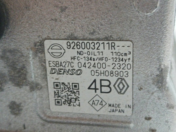 фото №8, Компресор кондиціонера 929003211r 1.6 e-tech 13 tys km dacia duster iii