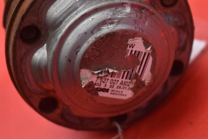 фото №6, Піввісь ліва зад механічна коробка передач 7527027 bmw e90 e91 2.5xi 218 km 04-10