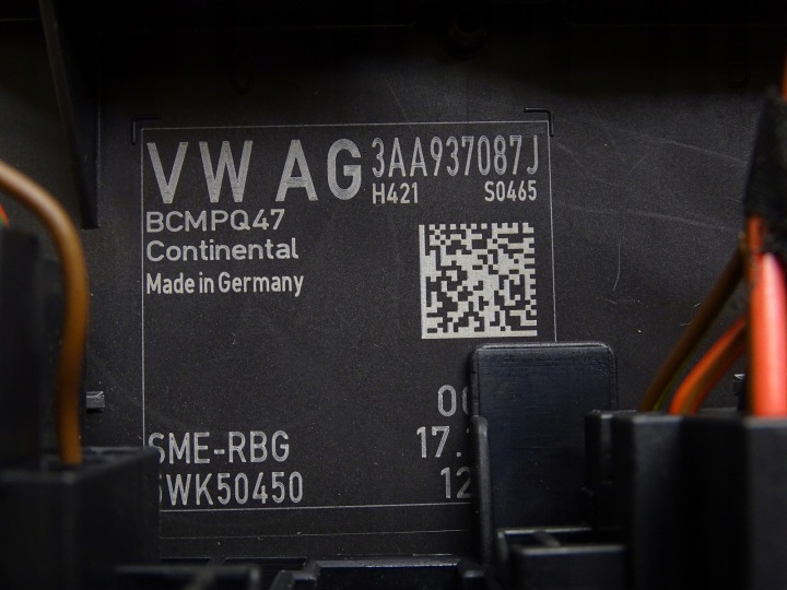 фото №6, Модуль блок управления  комфорта бортовой сетью 3aa937087 vw passat b7 cc
