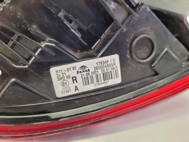 фото №12, Лампа задня права сторона renault clio 5 2021 265504885r