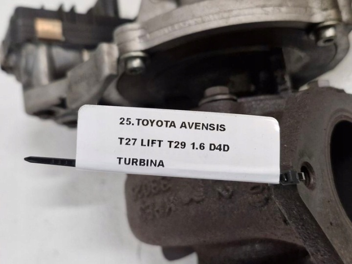 фото №11, Toyota avensis t27 рестайлінг t29 1.6 d4d турбіна турбокомпресор 54359700066