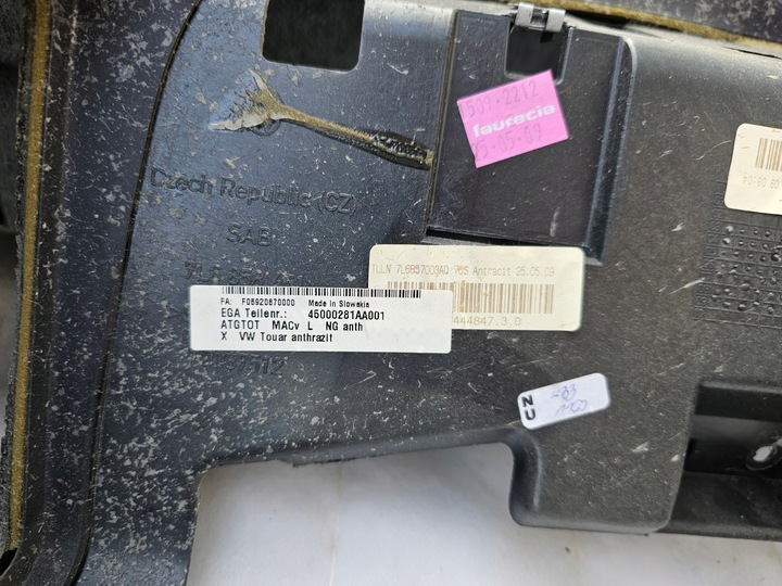 фото №5, Панель роздавальна консоль капот vw touareg шкіра сірий