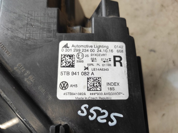 фото №9, Vw touran 2 ii 15- лампа права перед повний led 5tb941082a