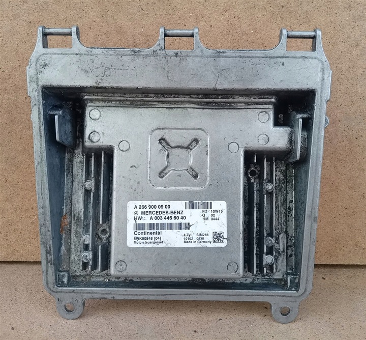 фото №7, Компьютер двигателя ecu mercedes a w169 b w245 1.5 m266 5wk90848 a2669000900