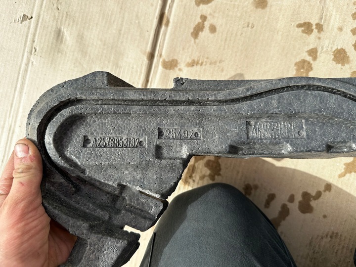 фото №10, Mercedes-benz оригінальний номер a2578853102 абсорбер пінополістирол бампера