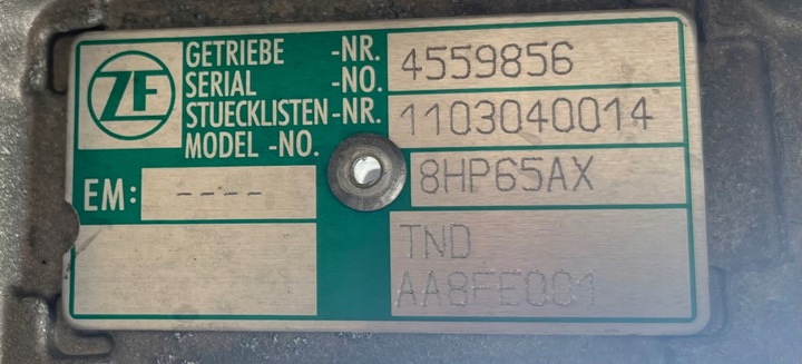 фото №9, Ідеальна kpl коробка передач коробки передач porsche cayenne 9y 3,0 tfsi tnd 8hp65ax 1