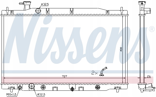 фото №2, Радиатор воды nissens 681372