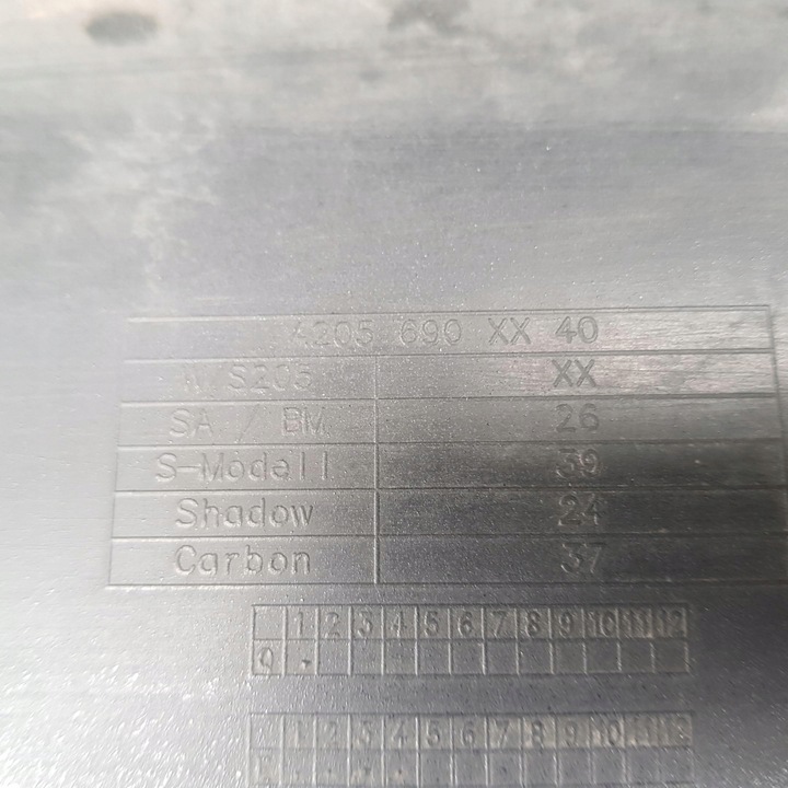 фото №9, Планка накладка порога правая 890 mercedes w205 sedan amg a205690xx40