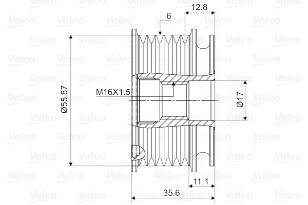 фото №1, Колесо ременное генератора vw