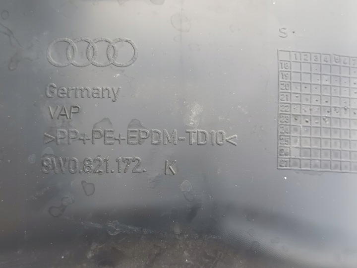 фото №7, Подкрылок передние правые audi a4 b9 рестайлинг 8w0 перед правый