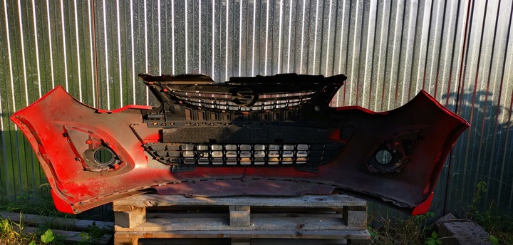 фото №12, Бампер перед переднее opel corsa d рестайлинг opc line 2011-2014 красный