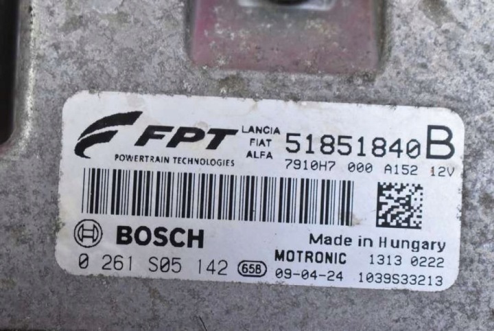 фото №7, Блок управления двигателем (ecu) 51851840b 0261s05142 alfa romeo mito 1.4 t-jet 120 km