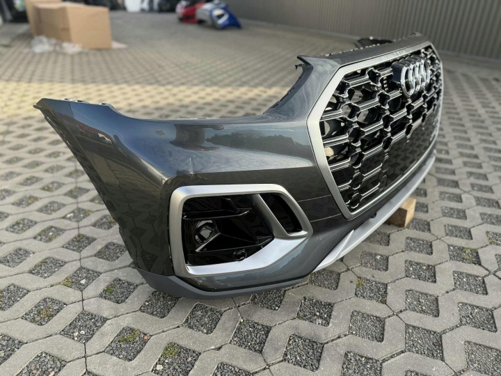 фото №11, Audi q5 80a ii рестайлінг s line бампер перед передній комплектний 4xpdc lz7s 20-24