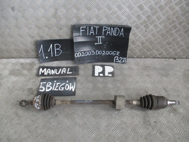 фото №6, Półloś правий перед fiat panda ii 03-06r 1.1b лак 783 синя