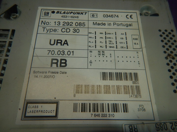 фото №5, Opel vectra c fl магнітола cd blaupunkt 13292085