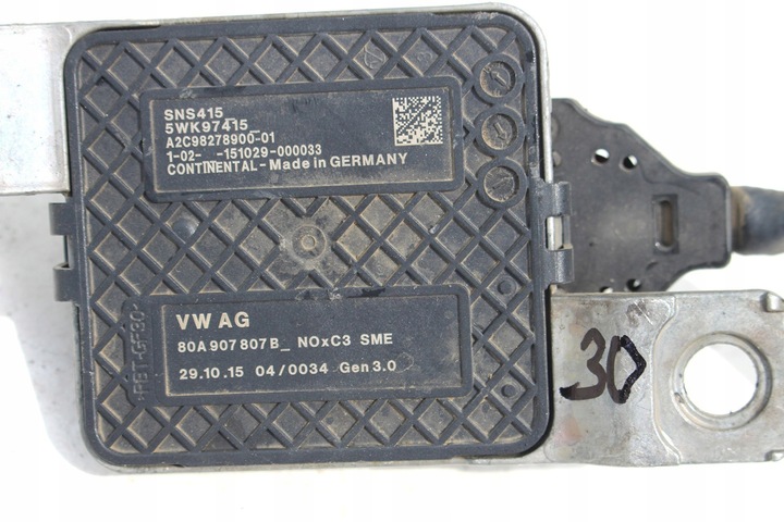 фото №5, Audi a4 a5 q5 датчик зонд nox 80a907807b 80a907807n 8w0907807c 2.0 tdi 80
