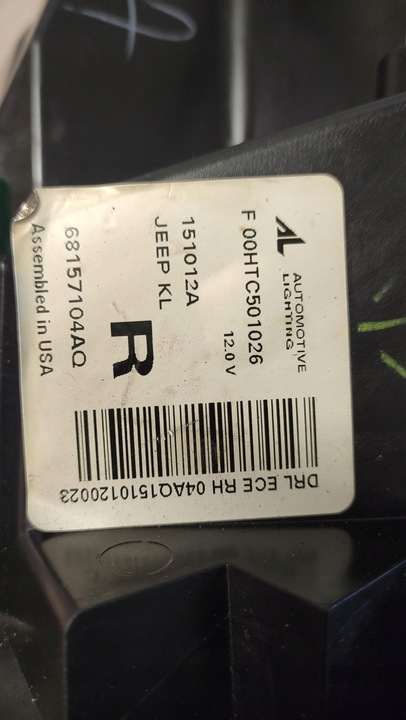 фото №12, Jeep cherokee kl лампы перед комплект 68157104aq