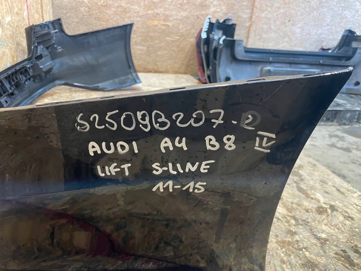 фото №11, Audi a4 b8 8k5 рестайлинг 11-15 sedan s-line бампер зад задний