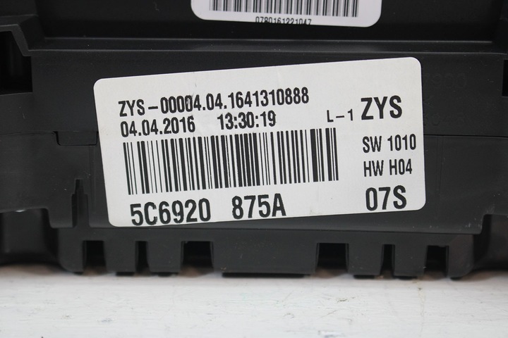 фото №7, Vw jetta приборы манометр спидометр дизель 5c6920875a 5c6 920 875 a набор wskaźn