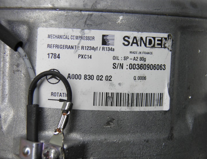 фото №6, Компрессор кондиционера sanden a0008300202 w205 257