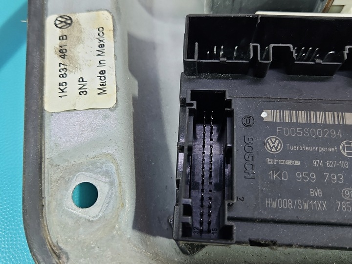 фото №6, Підйомник перед лівий vw jetta v 1k5837401ah 1k0959793l 1k5837461b