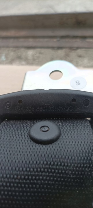 фото №8, Mercedes w205 c-klasa pas безопасности правый зад задний