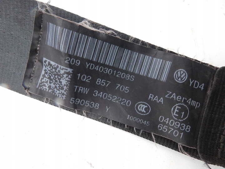 фото №3, Pas безпеки 1q2857705 vw eos 1q лівий перед