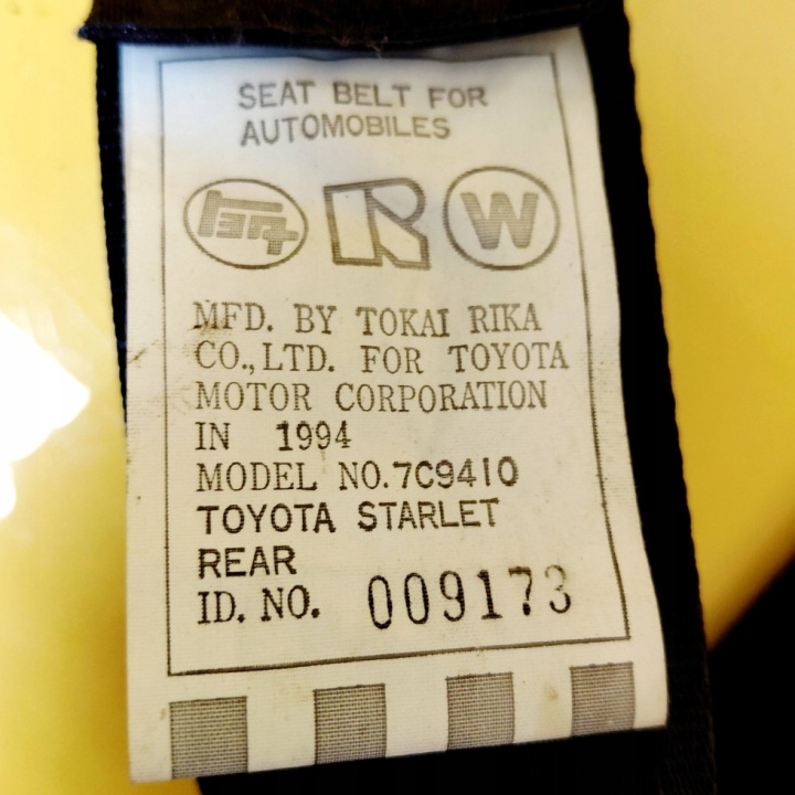 фото №8, Pas безпеки засіб зад toyota starlet p90 v 0422076 nr1425