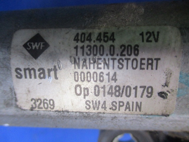 фото №4, Smart fortwo i моторчик двигатель дворники зад